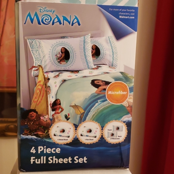 Disney Bedding Moana 4 Piece Full Sheet Set Poshmark